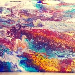 Handmade Fluid Acrylic Wall Art